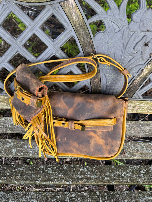 Leather Morena and Mini Bag